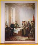 Estonian Red Army Soldiers<BR>With Lenin and Stalin